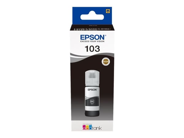 Epson 103, Alkuperäinen, Musta, Epson, L1110, L1110 CIS, L1110 MEAF, L3100 CIS, L3101 CIS, L3110, L3110 CIS, L3110 MEAF, L3111, L3111..., 70 ml, Mu...