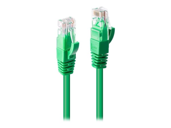 Lindy - Koblingskabel - RJ-45 (hann) til RJ-45 (hann) - UTP - CAT 6 - formstøpt, uten hindringer, flertrådet - grønn