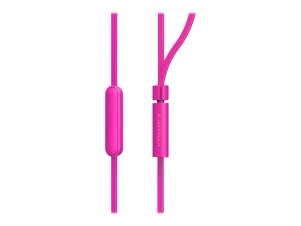 Philips TAE1105PK - Ørepropper med mikrofon - i øret - kablet - 3,5 mm jakk - rosa