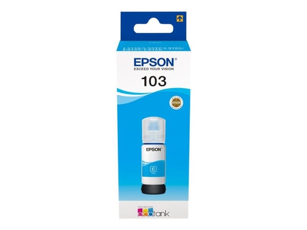 Epson 103 - 65 ml - cyan - original - blekkpåfylling - for EcoTank L3150, L3151, L5190