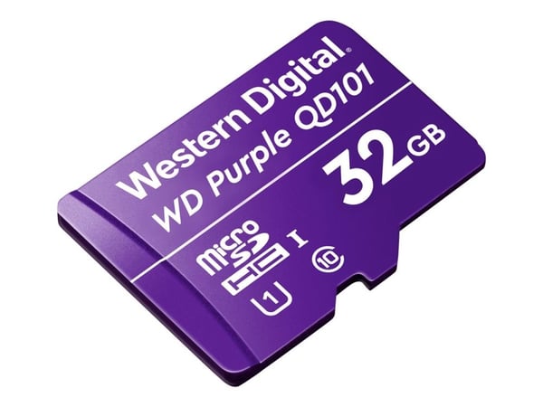 Western Digital WD Purple SC QD101, 32 GB, MicroSDHC, Luokka 10, Class 1 (U1), Purppura