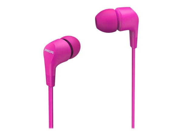 Philips TAE1105PK - Ørepropper med mikrofon - i øret - kablet - 3,5 mm jakk - rosa