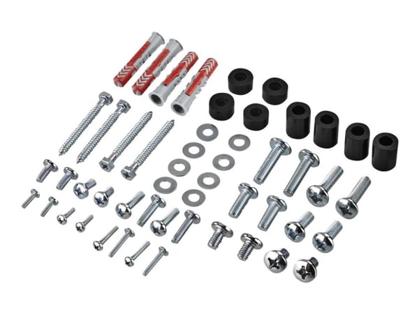 Hama FIX TV Wall Bracket Premium - Monteringssett (veggbrakett, vibrasjonsisolator, monteringssjablong) - for TV - aluminium, stål, forkrommet plas...