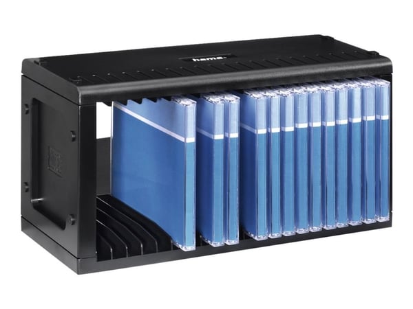 Hama CD-Rack 20, Black, 20 levyt, Musta, 312 mm, 135 mm, 60 mm, 474 g
