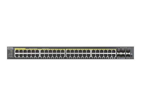 Zyxel GS2220-50HP - Switch - Styrt - 44 x 10/100/1000 (PoE+) + 4 x kombo-Gigabit SFP + 2 x Gigabit SFP - rackmonterbar - PoE+ (375 W)