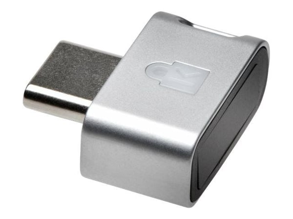 Kensington VeriMark Guard USB-C turva-avain sormenjälkitunnistimella - FIDO2, WebAuthn/CTAP2, &FIDO U2F, 40 g, 40 g, 80 mm, 20 mm, 134 mm, Harmaa