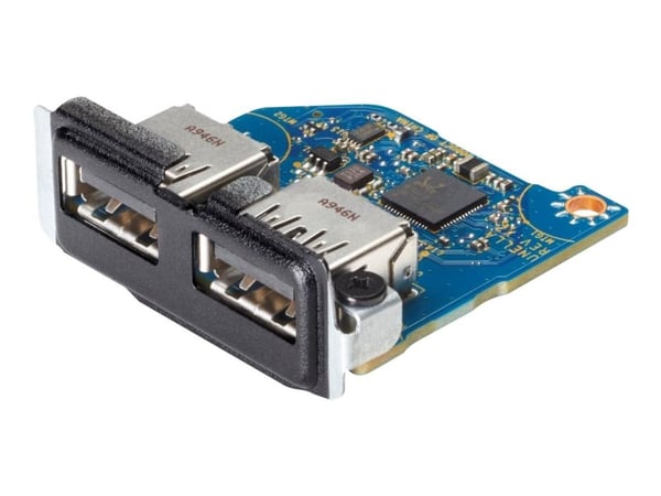 HP Flex IO V2 Card - 2 x USB 3.1 Gen1-port - for EliteDesk 800 G6, 805 G6; ProDesk 400 G6 (mini desktop), 400 G7, 405 G6, 600 G6; Workstation Z1 G6...