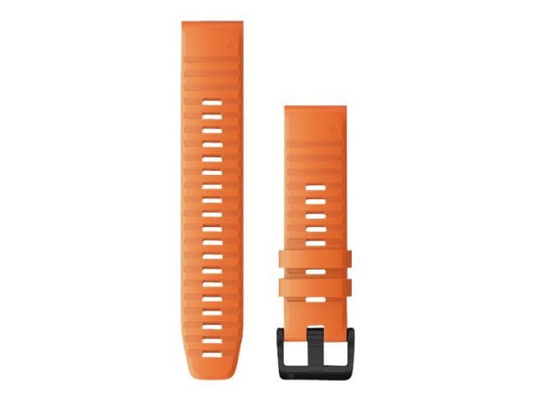 Garmin QuickFit 22, Yhtye, Urheilukello, Oranssi, Garmin, fenix 6, fenix 6 Pro/Sapphire, Silikoni