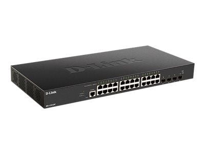 D-Link DXS 1210-28T - Switch - smart - 24 x 10GBase-T + 4 x 25 Gigabit SFP28 - rackmonterbar