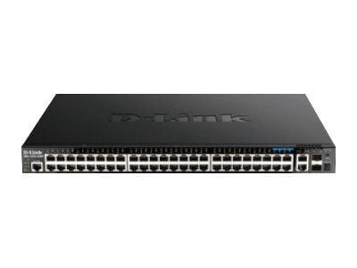 D-Link DGS 1520-52MP - Switch - L3 - smart - 44 x 10/100/1000 (PoE+) + 4 x 2.5GBase-T (PoE+) + 2 x 10 Gigabit Ethernet + 2 x 10 Gigabit SFP+ - rack...