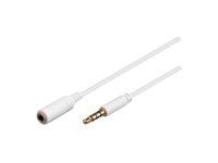 MicroConnect - Ljudförlängningskabel - mini-phone stereo 3.5 mm hona till mini-phone stereo 3.5 mm hane - 2 m