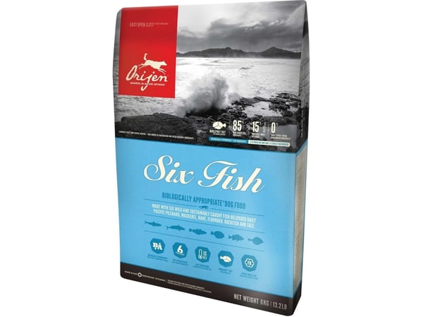 ORIJEN Six Fish tørrfôr til hunder 2 kg