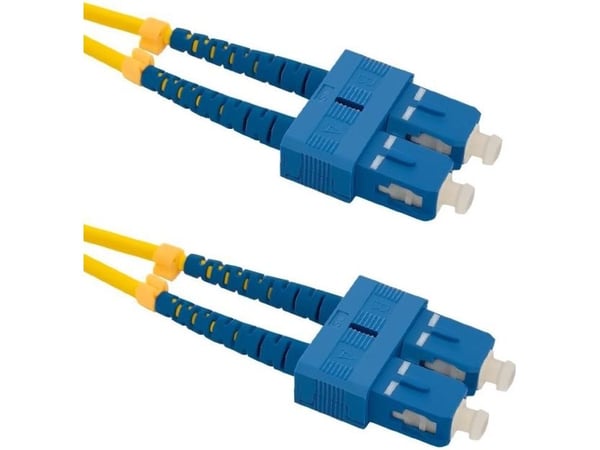 Qoltec - Koblingskabel - SC/UPC-enkeltmodus (hann) til SC/UPC-enkeltmodus (hann) - 3 m - fiberoptisk - dupleks - 9 / 125 micron - G.652D - halogenf...