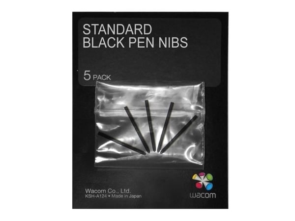 Wacom ACK-20001, Kynänkärki, Wacom, Musta, 5 kpl, Muovipussi