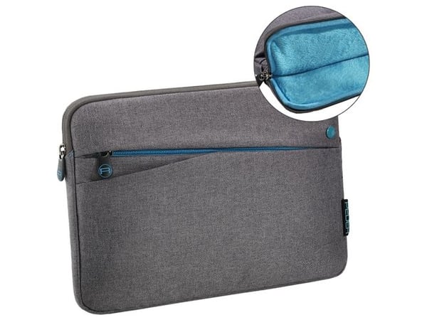PEDEA Fashion - Eske for nettbrett - nylon - grå - 12.9" - for Apple 12.9-inch iPad Pro (1. generasjon, 2. generasjon)