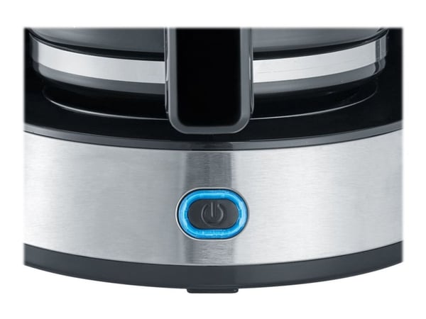 SEVERIN KA 4825 TypeSwitch - Kahvinkeitin - 10 kuppia - harjattu ruostumaton teräs/musta