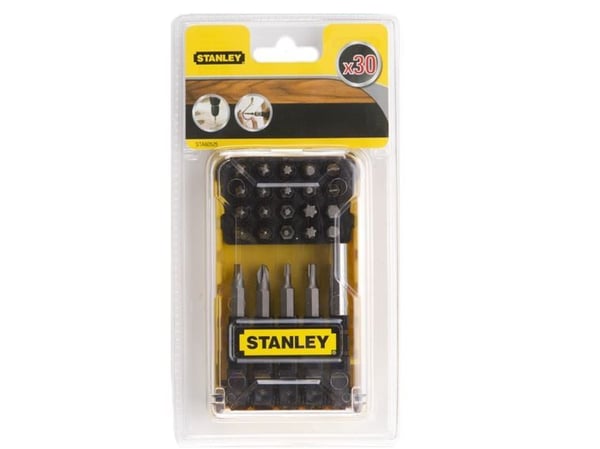 Stanley STA60525-XJ, 29 stykker, Philips, Torx, 1x 50 mm Sl6, Ph1, Ph2, Ph3, T10, T15, T20, Hx4, Hx5,25 mm Sl4, Sl6, h1, 2x Ph2, 1x Ph3, Pz1, 2x......