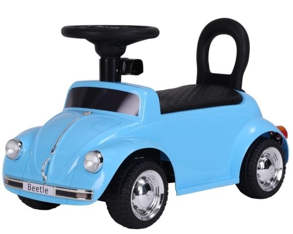 VW Beetle Classic Walking Car w/leather seat, sininen