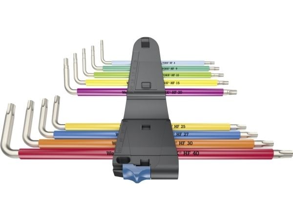 Wera 3967/9 TX SXL - L-nøkkelsett - 9 deler - inn clip-holder