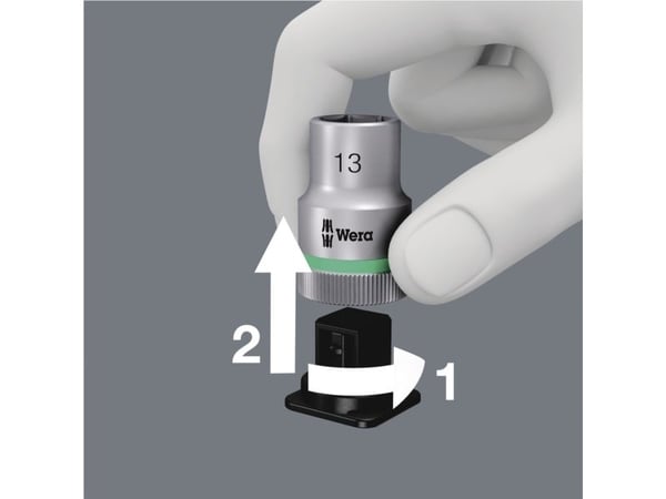 Wera 8740 C HF, Hylssats, 1/2", Metrisk, 9 huvuden, 4,5,6,7,8,10,12,14,17 mm, 1/2"