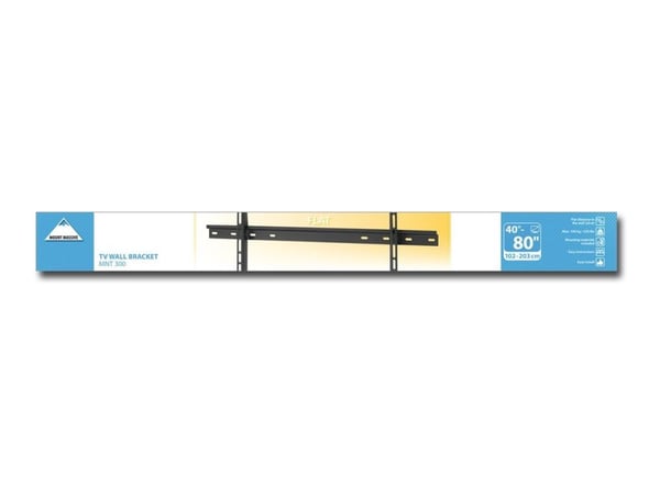 Mount Massive MNT 300 - Monteringssett (veggmontering) - for flatpanel - svart - skjermstørrelse: 40"-65" - monteringsgrensesnitt: inntil 600 x 400...