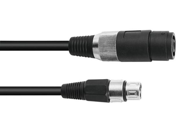 Omnitronic 3022050N, XLR (3-pin), Hankjønn, XLR (3-pin), Hunkjønn, 5 m, Sort