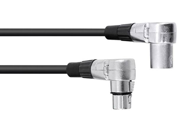 Omnitronic 30220630, XLR (3-pin), Hankjønn, XLR (3-pin), Hunkjønn, 1,5 m, Svart