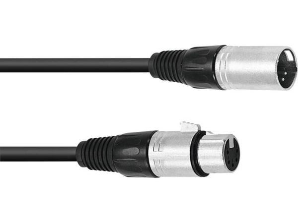 Omnitronic 30220769, XLR (5-pin), Hankjønn, XLR (5-pin), Hunkjønn, 5 m, Svart
