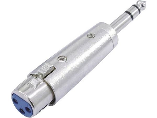 Omnitronic 30226405, 3-pin XLR, 6.3 mm, 0,09 m, Sølv
