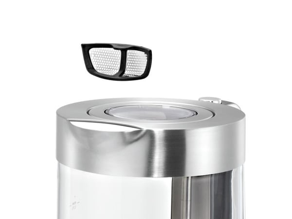 WMF Lono 0413150011, 1,7 l, 3000 W, Kromfarget, Gjennomsiktig, Glass, Metall, Vannivåindikator, Overopphetingsbeskyttelse