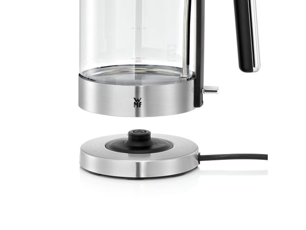 WMF Lono 0413150011, 1,7 l, 3000 W, Kromfarget, Gjennomsiktig, Glass, Metall, Vannivåindikator, Overopphetingsbeskyttelse