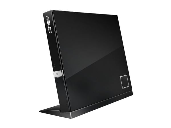 ASUS SBC-06D2X-U - Platestasjon - DVD±RW (±R DL) / DVD-RAM / BD-ROM - 6x - USB 2.0 - ekstern - svart