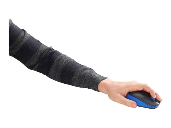 Logitech M190 - Mus - optisk - 3 knapper - trådløs - USB trådløs mottaker - blå