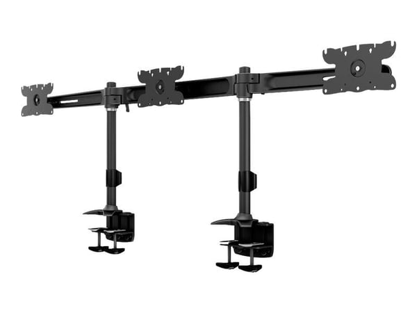 Multibrackets M VESA Desktopmount Triple Desk Clamp - Monteringssats (2 bordsklammermonteringar, 2 poler, 3 skärmfästen, arm för montering av tre s... Multibrackets M VESA Desktopmount Triple Desk Clamp - Monteringssats (2 bordsklammermonteringar, 2 poler, 3 skärmfästen, arm för montering av tre s...