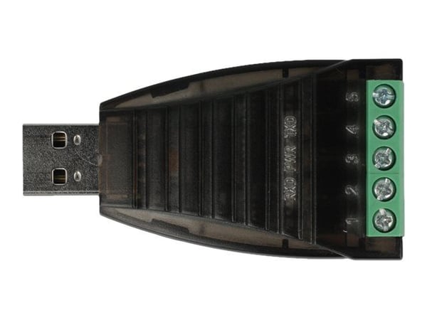 Delock - USB-adapter - USB (hann) til 5-pins terminalblokk - 2500 V - svart