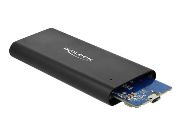 DeLOCK 42614, SSD-kotelo, M.2, 10 Gbit/s, USB-liitettävyys, Musta