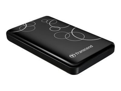 Transcend StoreJet 25A3 - Harddisk - 1 TB - ekstern (bærbar) - 2.5" - USB 3.0 - svart