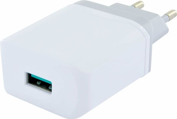 Schwaiger Power4You Professional - Strømadapter - 2.4 A - QC 3.0 (USB) - hvit