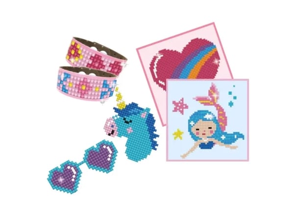 Diamond Dotz Diamond Art Kit, Children''s craft kit, Flerfarget, 6 stykker