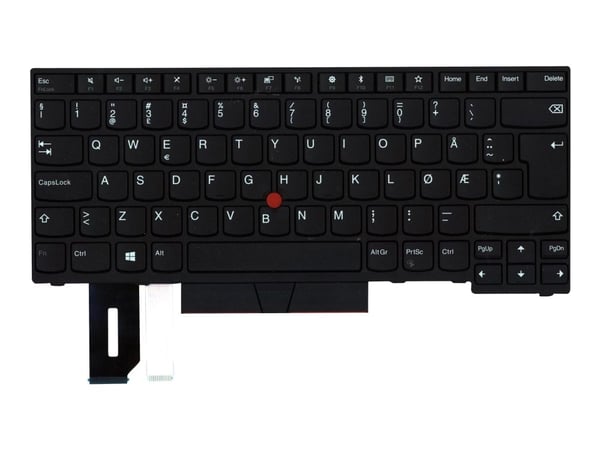 Sunrex - Erstatningstastatur for bærbar PC - med Trackpoint, UltraNav - QWERTY - Nordisk - FRU - for ThinkPad E48X; E49X; L380; L380 Yoga; L390; L3...