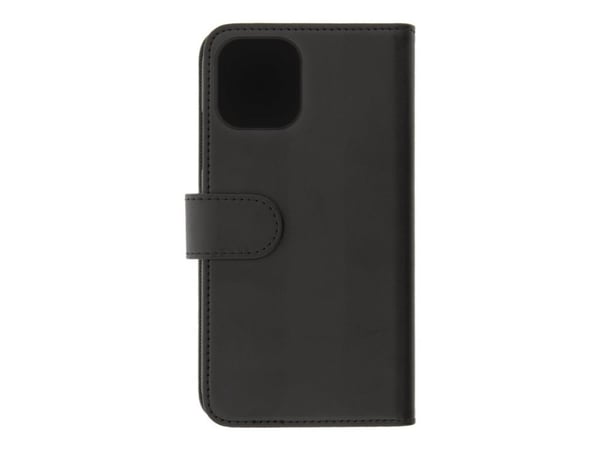 DELTACO Mobility Wallet Case 2-in-1 - Lommebok for mobiltelefon - veganlær - svart - 6.7" - for Apple iPhone 12 Pro Max
