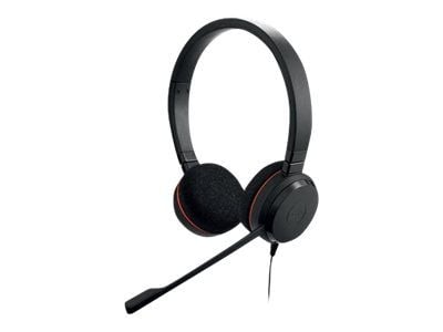 Jabra Evolve 20 MS stereo - Hodesett - on-ear - kablet - USB-C - lydisolerende
