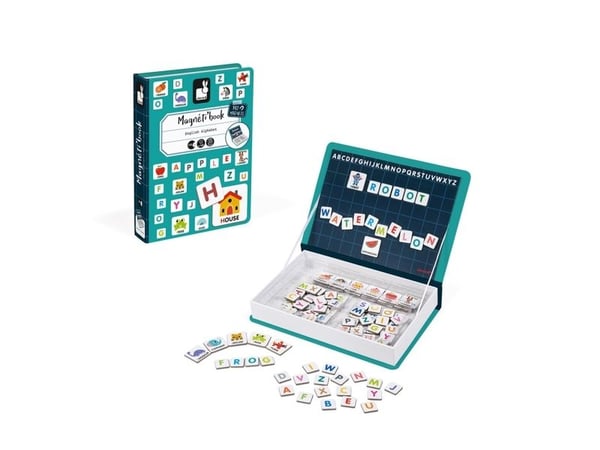 JANOD English Alphabet Magneti''Book, 3 år, Fotoark kartong, Flerfarget