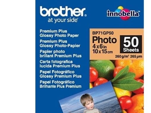 Brother - Skinnende - 100 x 150 mm 50 ark fotopapir - for Brother DCP-J4120, J772, J774, J785, MFC-J2720, J4625, J6530, J6930, J880, J890, J895