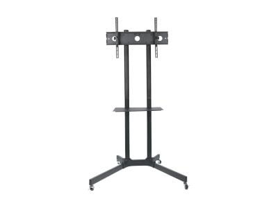 ART S-08A - Vogn - for flatpanel - metall - pulverbelagt svart - skjermstørrelse: 30"-65"