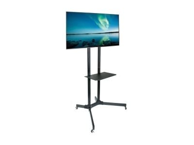 ART S-08A - Vogn - for flatpanel - metall - pulverbelagt svart - skjermstørrelse: 30"-65"