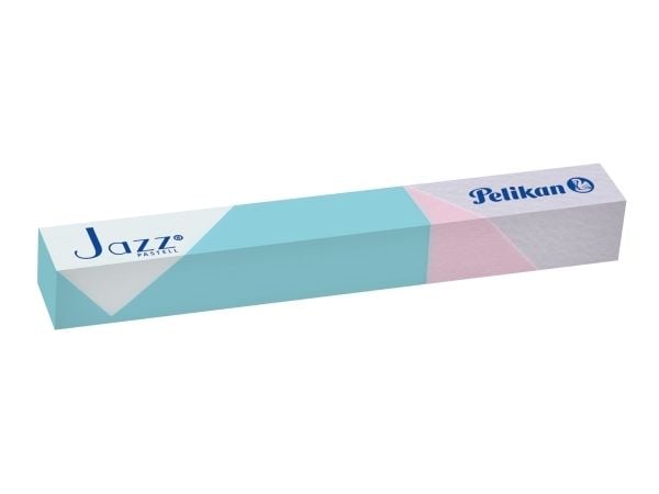 Pelikan Jazz Pastell, Klips, Kulepenn som åpnes og lukkes ved vridning, Gjenfyllbar, Blå, 1 stykker, Medium