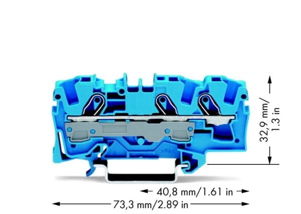 Wago 2006-1304, 7,5 mm, 73,5 mm, 32,9 mm, 800 V