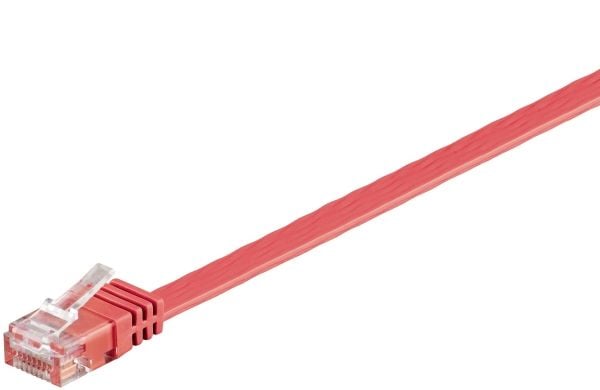 Goobay 96418, 3 m, Cat6, U/UTP (UTP), RJ-45, RJ-45, Rød