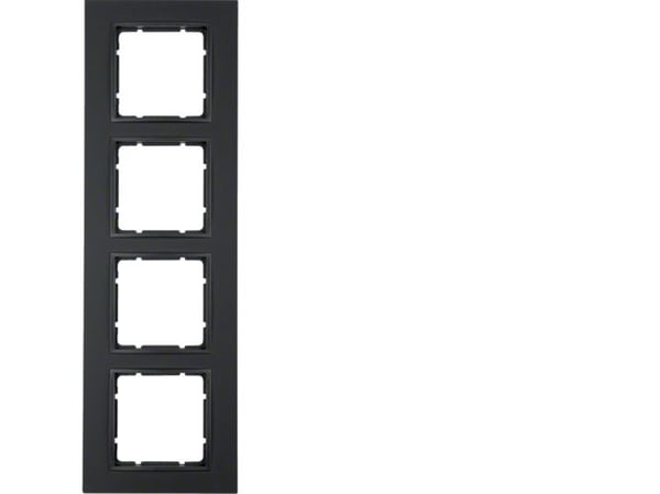 Berker 10146626, Musta, Termoplastinen, Ruuviton, Berker, Matta, 1 kpl